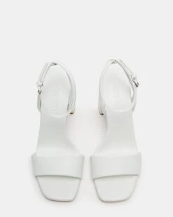 MESSA WHITE LEATHER 9 MESSA WHITE LEATHER -Steve Madden Store STEVEMADDEN SHOES MESSA WHITE LEATHER 03