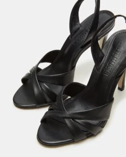 MINX BLACK LEATHER -Steve Madden Store STEVEMADDEN SHOES MINX BLACK LEATHER 05