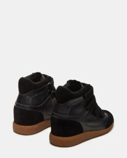 MUSTANG BLACK SUEDE -Steve Madden Store STEVEMADDEN SHOES MUSTANG BLACK SUEDE 01