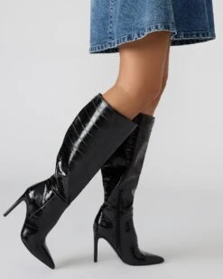 NITRO BROWN SNAKE -Steve Madden Store STEVEMADDEN SHOES NITRO BLACK EEL 10698 73cbaddd 518b 45b3 b3ec b47e4c4bbb02