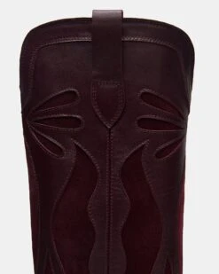 OUTLAW WINE LEATHER -Steve Madden Store STEVEMADDEN SHOES OUTLAW WINE LEATHER 03