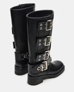 RAMPAGE BLACK LEATHER -Steve Madden Store STEVEMADDEN SHOES RAMPAGE BLACK LEATHER 03