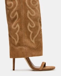 RAVINE WESTERN TAN SUEDE -Steve Madden Store STEVEMADDEN SHOES RAVINE WEST TAN SUEDE 04