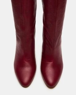 RIZK BURGUNDY LEATHER 8 RIZK BURGUNDY LEATHER -Steve Madden Store STEVEMADDEN SHOES RIZK BURGUNDY LEATHER 104