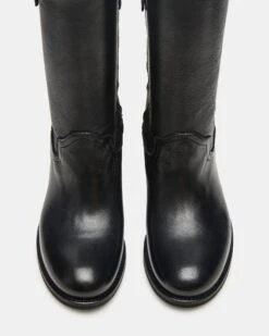 RUBEN BLACK LEATHER -Steve Madden Store STEVEMADDEN SHOES RUBEN BLACK LEATHER 04