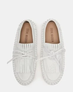 SAMUAL WHITE LEATHER 8 SAMUAL WHITE LEATHER -Steve Madden Store STEVEMADDEN SHOES SAMUAL WHITE LEATHER 03