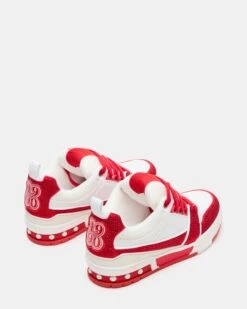 SKATER RED/WHITE RHINESTONES -Steve Madden Store STEVEMADDEN SHOES SKATER R RED WHITE 03