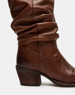 STAGE COGNAC LEATHER -Steve Madden Store STEVEMADDEN SHOES STAGE COGNAC LEATHER 05