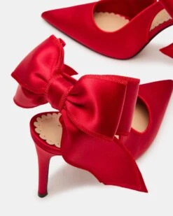 TEACUP RED SATIN -Steve Madden Store STEVEMADDEN SHOES TEACUP RED SATIN 05