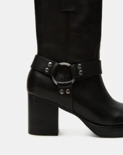 TOPHER BLACK LEATHER 7 TOPHER BLACK LEATHER -Steve Madden Store STEVEMADDEN SHOES TOPHER BLACK LEATHER 05