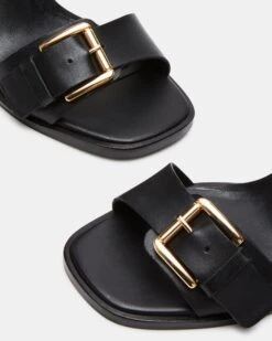 TRESSA BLACK LEATHER -Steve Madden Store STEVEMADDEN SHOES TRESSA BLACK LEATHER BACK