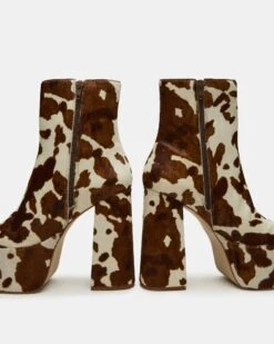 TRILLION BROWN COW PRINT 7 TRILLION BROWN COW PRINT -Steve Madden Store STEVEMADDEN SHOES TRILLION C BROWN MULTI 05