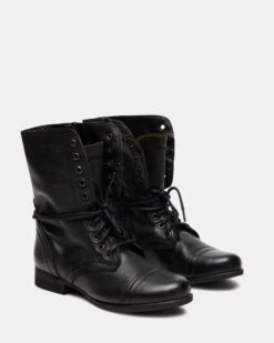 Steve Madden Store 13 Steve Madden Store -Steve Madden Store STEVEMADDEN SHOES TROOPA BLACK LEATHER 02 6f11075f 439d 48f9 81cb c4471b1f701b