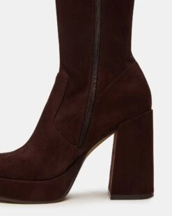 TWAIN BROWN WIDE CALF -Steve Madden Store STEVEMADDEN SHOES TWAIN W BROWN SUEDE 04