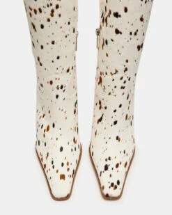 WESCOT BROWN COW PRINT -Steve Madden Store STEVEMADDEN SHOES WESCOT H TAN MULTI 03