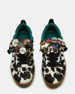 WYATT BLACK COW PRINT -Steve Madden Store STEVEMADDEN SHOES WYATT A BLACK WHITE 04 77684c93 2be4 4011 a61f 81fce7e3a855